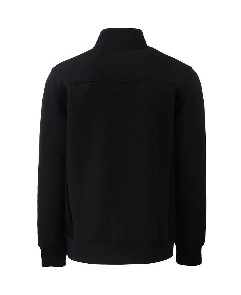 Cutter & Buck Men's Black Los Angeles Dodgers Big Tall Roam Eco Full-Zip Jacket