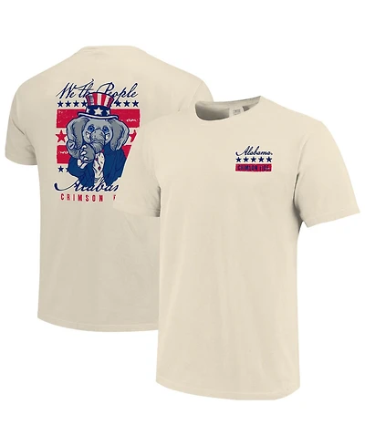 Image One Men's Cream Alabama Crimson Tide Uncle Sam Mascot T-Shirt