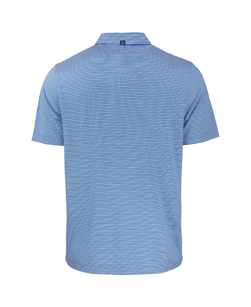 Cutter & Buck Men's Royal Los Angeles Dodgers Forge Eco Double Stripe Stretch Polo Shirt