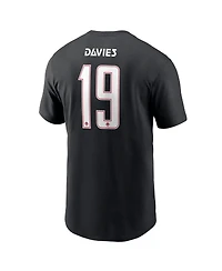 Nike Men's Alphonso Davies Black Canada Soccer Away Name & Number T-Shirt
