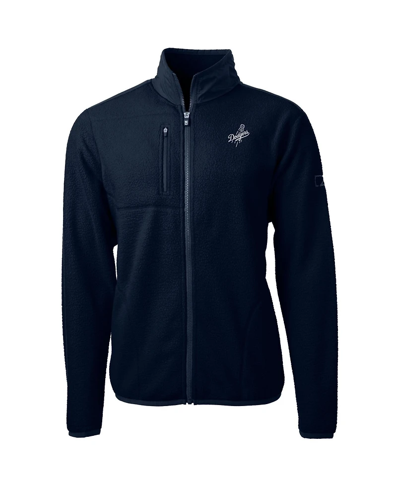 Cutter & Buck Men's Navy Los Angeles Dodgers Big & Tall Cascade Eco Sherpa Fleece Full-Zip Jacket