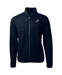 Cutter & Buck Men's Navy Los Angeles Dodgers Big & Tall Cascade Eco Sherpa Fleece Full-Zip Jacket