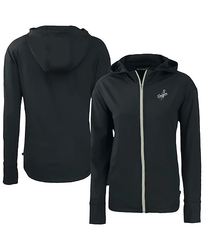 Cutter & Buck Women's Black Los Angeles Dodgers Daybreak Eco Full-Zip Hoodie