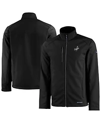 Cutter & Buck Men's Black Los Angeles Dodgers Evoke Eco Softshell Full-Zip Jacket