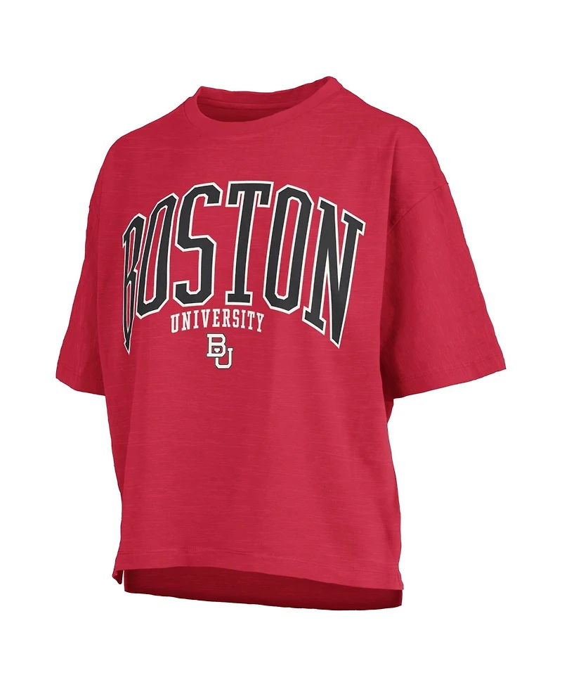 Pressbox Women's Red Boston University Nelson T-Shirt