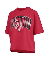 Pressbox Women's Red Boston University Nelson T-Shirt