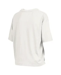 Pressbox Women's White Purdue Boilermakers Elena Oversized Slub T-Shirt