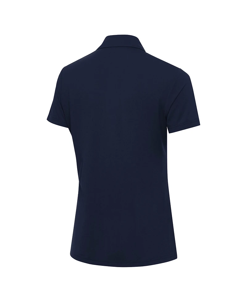 Antigua Women's Navy Los Angeles Dodgers Independence Day Patriotic Logo Era Polo