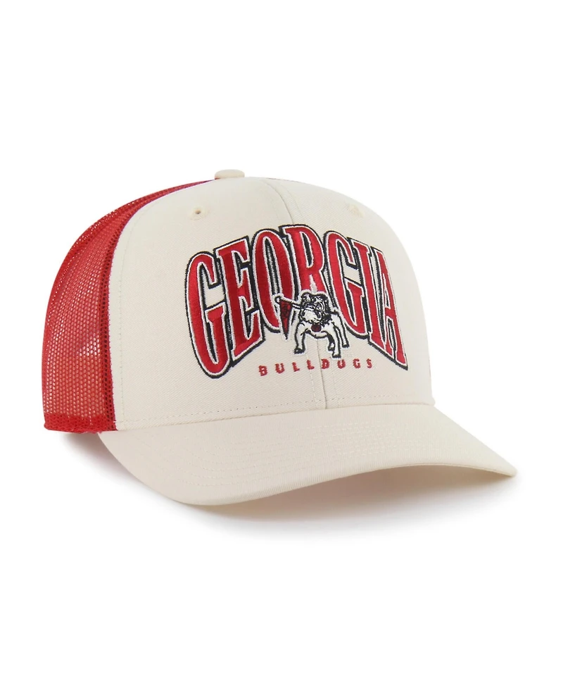 '47 Brand Men's Natural Georgia Bulldogs Drawbridge Trucker Adjustable Hat