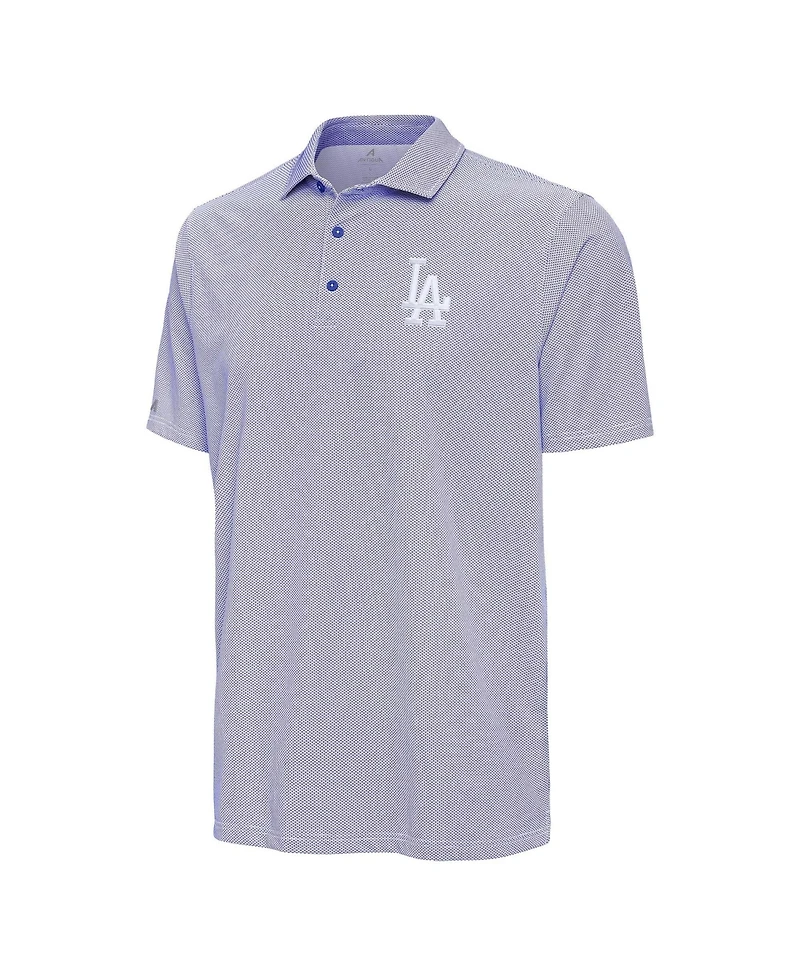 Antigua Men's Royal/White Los Angeles Dodgers Pave Polo Shirt