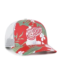'47 Brand Men's Red/White Detroit Red Wings Beach Side Adjustable Trucker Hat