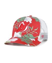 '47 Brand Men's Red/White New Jersey Devils Beach Side Adjustable Trucker Hat