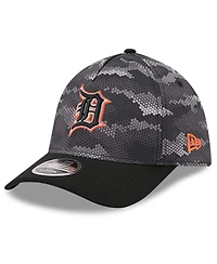 New Era Men's Black Detroit Tigers Camo 39THIRTY A-Frame Flex Hat