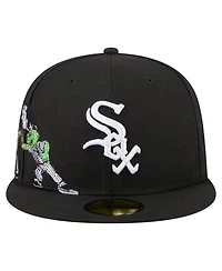 New Era Men's Black Chicago White Sox Run Mascot 59FIFTY Fitted Hat