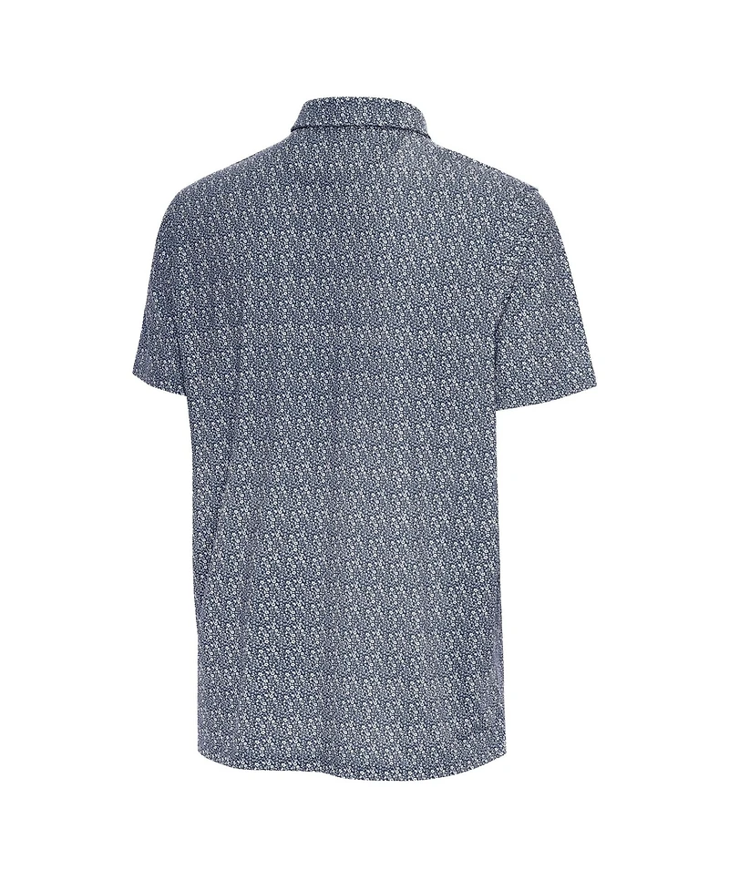 Antigua Men's Navy New York Yankees Botanic Polo Shirt
