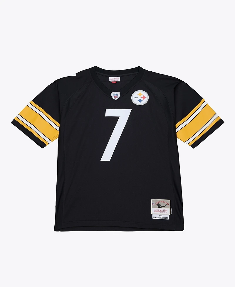 Mitchell & Ness Men's Ben Roethlisberger Black Pittsburgh Steelers 2004 Big Tall Legacy Retired Player Jersey