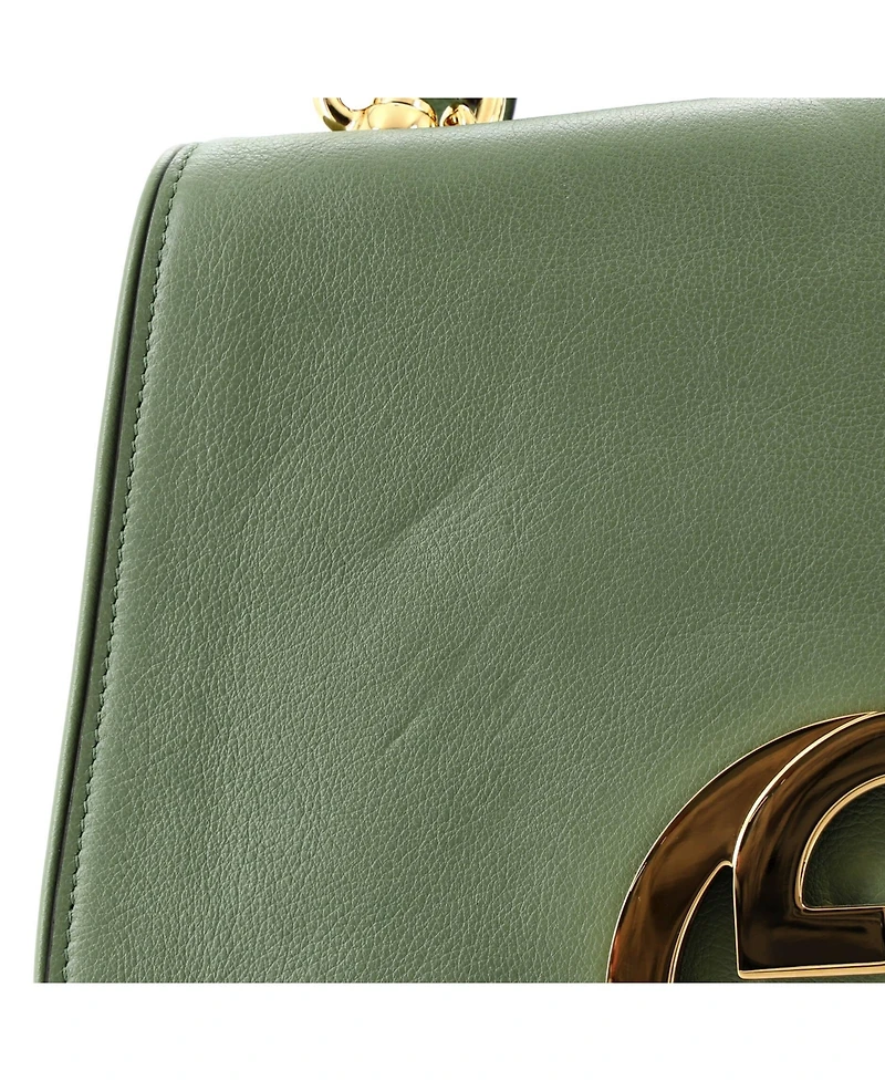 Pre-Owned Gucci Medium Web Blondie Shoulder Flap Bag Leather