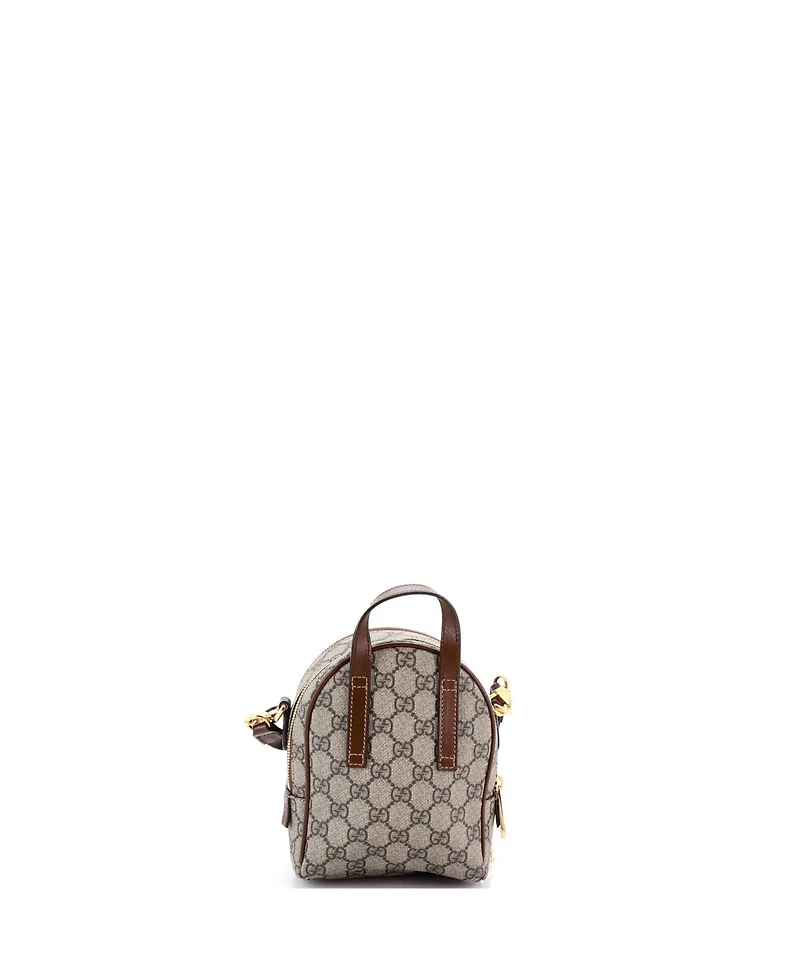 Pre-Owned Gucci Mini Interlocking G Patch Multi-Function Shoulder Bag Gg Coated Canvas