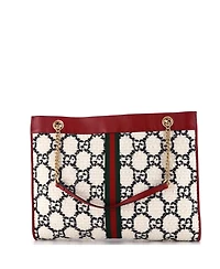 Pre-Owned Gucci Large Rajah Chain Tote Gg Tweed