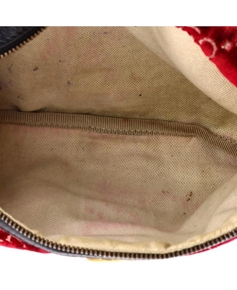 Pre-Owned Gucci Ophidia Zip Belt Bag Gg Velvet