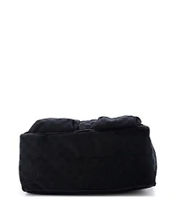 Pre-Owned Gucci Medium Double Pocket Web Handle Tote Gg Canvas