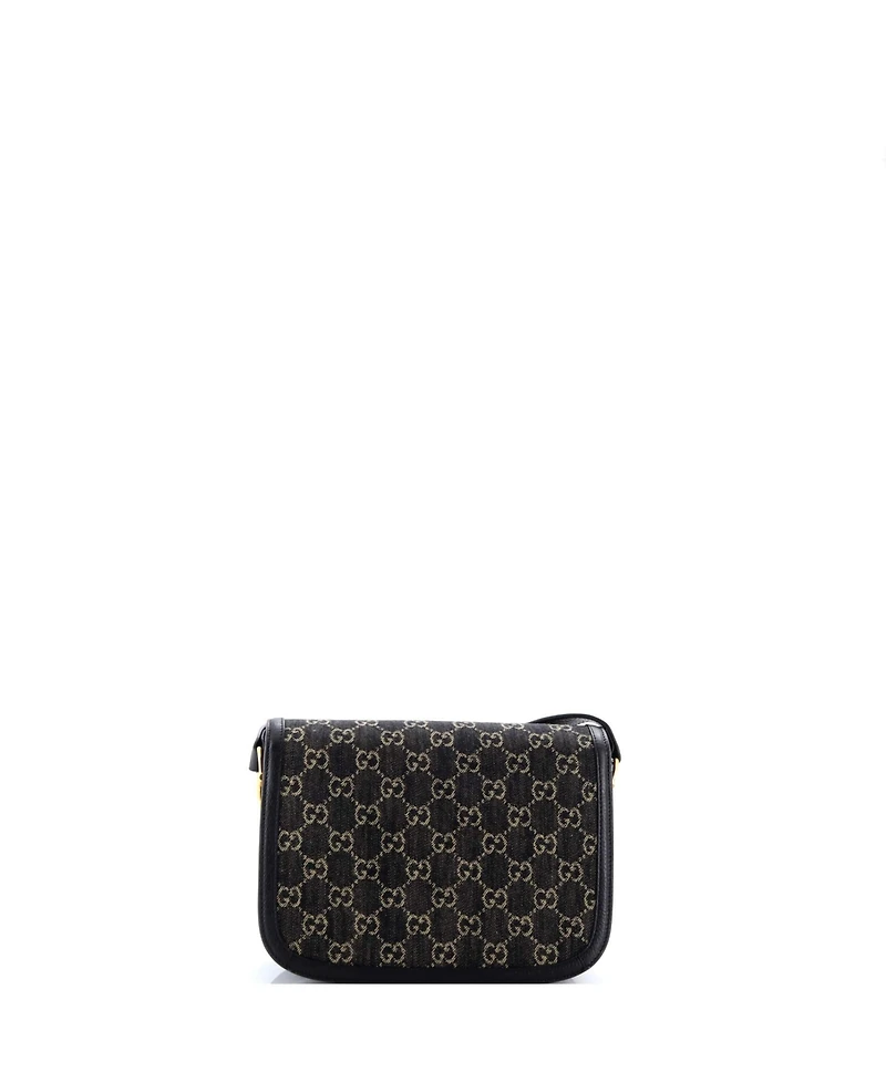 Pre-Owned Gucci Small Horsebit 1955 Shoulder Bag Gg Denim