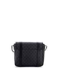 Pre-Owned Gucci Medium Interlocking G Patch Messenger Bag Gg Coated Canvas with Leather