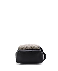 Pre-Owned Gucci Small Zip Pocket Backpack Gg Coated Canvas
