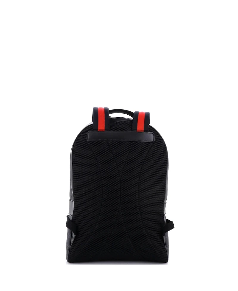 Pre-Owned Gucci Medium Front Zip Pocket Backpack Gg Coated Canvas