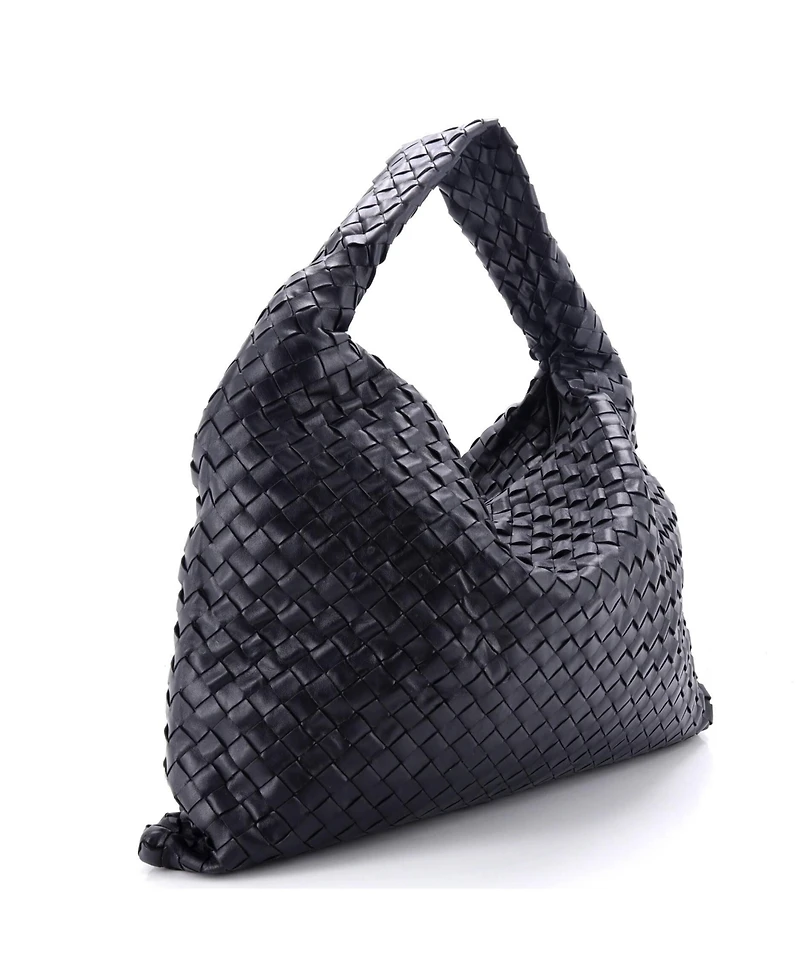 Pre-Owned Bottega Veneta Large Hop Hobo Intrecciato Leather
