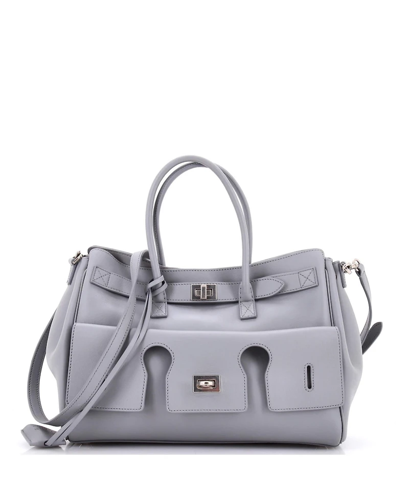 Pre-Owned Balenciaga Small Bel Air Carry All Bag Leather