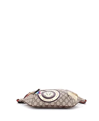 Pre-Owned Gucci Courrier Zip Belt Bag Gg Coated Canvas with Applique