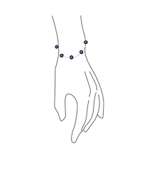 Bling Jewelry Tin Cup Style 8MM Freshwater Cultured Pearl Station Bracelet.