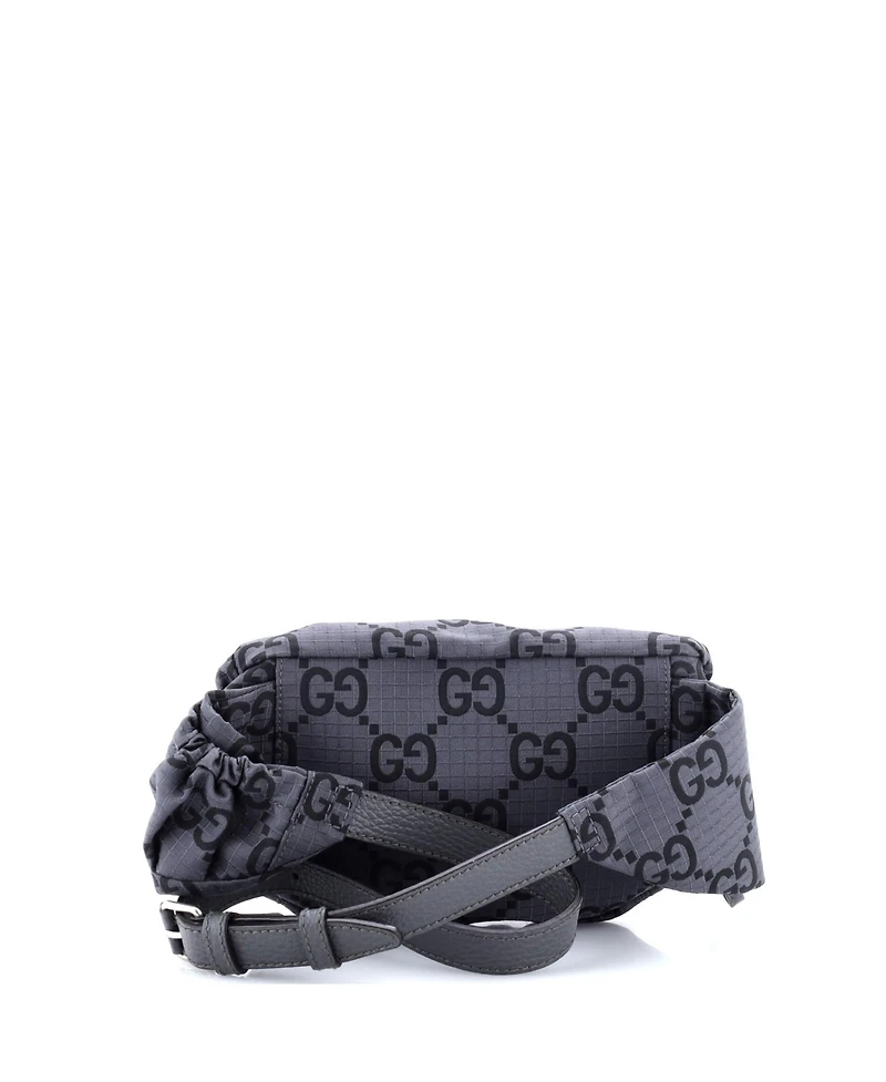 Pre-Owned Gucci Ripstop Belt Bag Gg Nylon and Leather