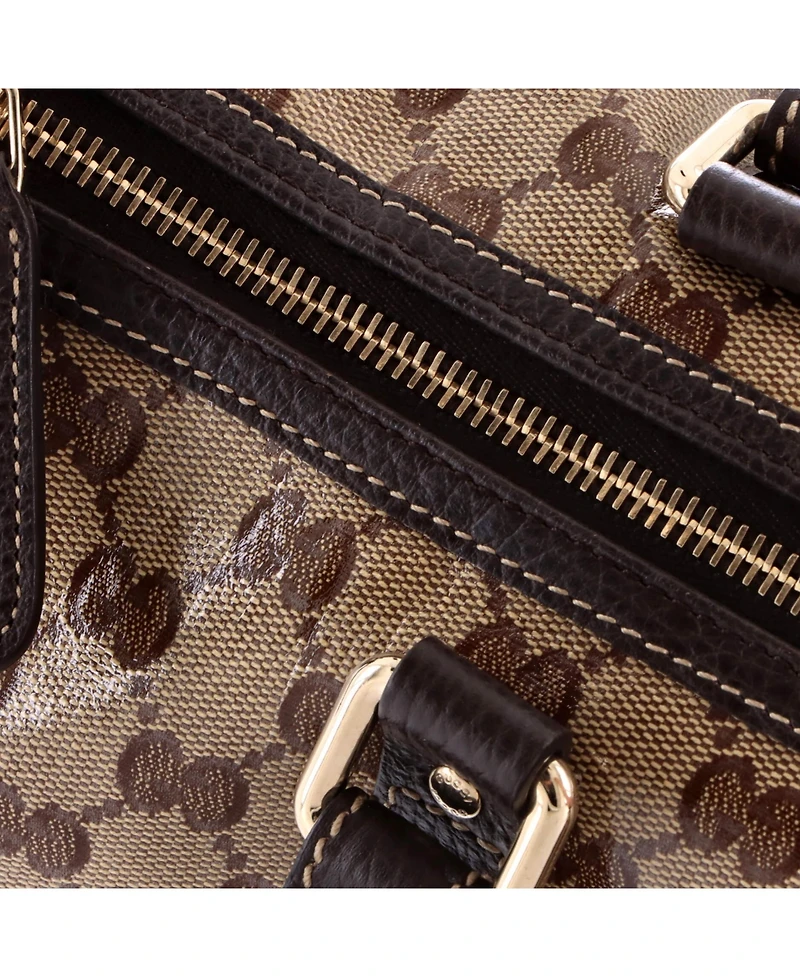 Pre-Owned Gucci Medium Joy Boston Bag Gg Coated Canvas