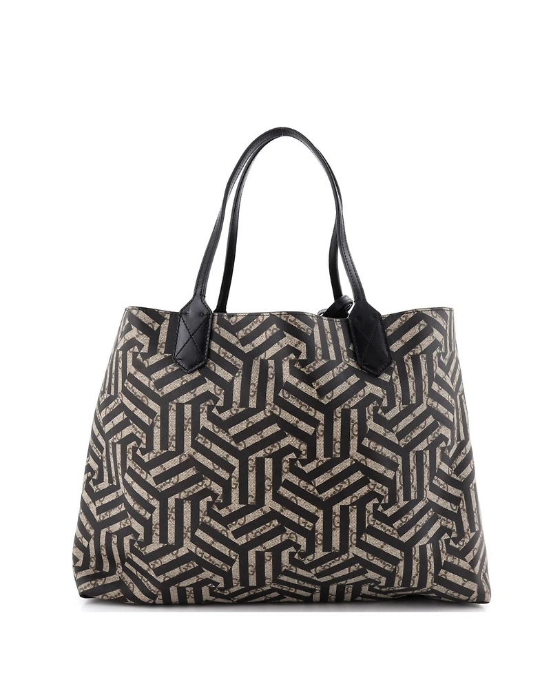 Pre-Owned Gucci Medium Reversible Tote Caleido Gg Print Leather