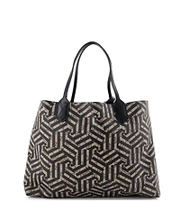 Pre-Owned Gucci Medium Reversible Tote Caleido Gg Print Leather