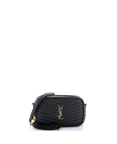 Pre-Owned Saint Laurent Mini LouLou Crossbody Bag Matelasse Chevron Leather