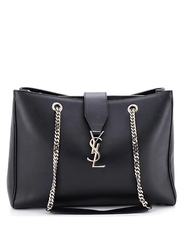 Pre-Owned Saint Laurent Large Classic Monogram Shopper Leather