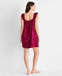 State of Day Women's Ruffled Flannel Chemise, Macy's Exclusive