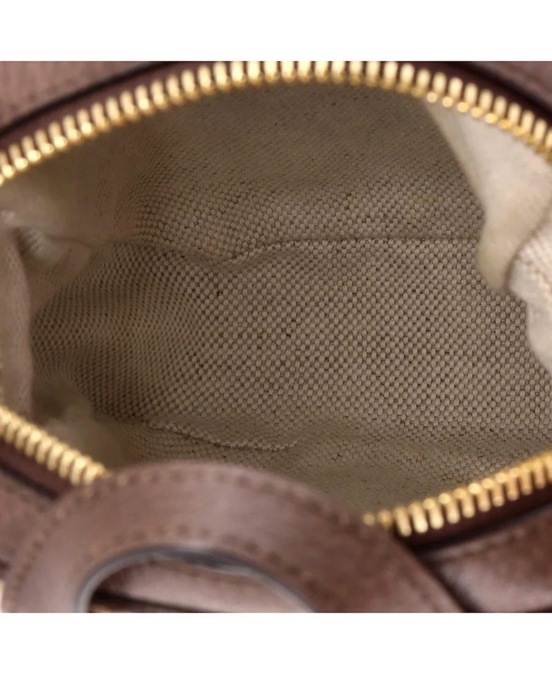 Pre-Owned Gucci Mini Front Pocket Web Crossbody Bag Jumbo Gg Canva