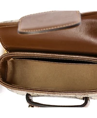 Pre-Owned Gucci Horsebit 1955 Flap Wallet with Strap Gg Coated Canvas
