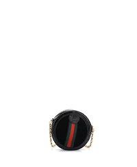 Pre-Owned Gucci Mini Ophidia Round Shoulder Bag Suede