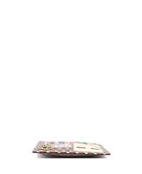 Pre-Owned Gucci Courrier Pouch Gg Coated Canvas with Applique