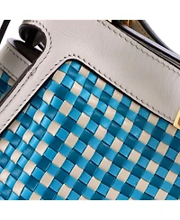 Pre-Owned Fendi Peekaboo Essentially Bag Woven Leather
