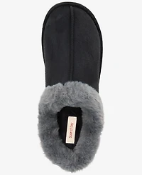 State of Day Women's Boxed Faux-Fur-Collar Clog Slippers, Macy's Exclusive