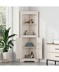 Streamdale Furniture Tall Corner Cabinet with Doors