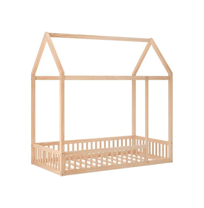 Buzz & Bloom Kids House Shaped Bed with Triangular Top