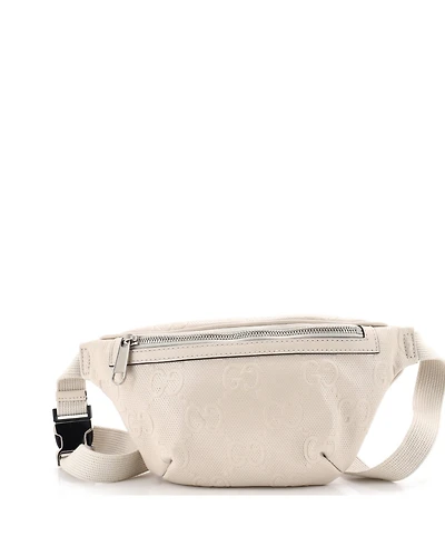 Pre-Owned Gucci Small Belt Bag Gg Embossed Perforated Leather