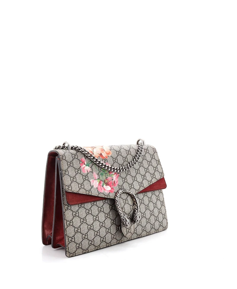 Pre-Owned Gucci Medium Dionysus Bag Blooms Print Gg Coated Canvas
